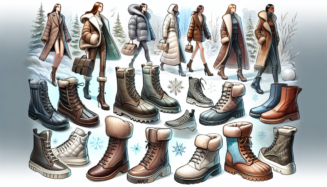 Farben und Muster: Dunkle Töne mit leuchtenden Akzenten - Schuhtrends winter 2024 2025